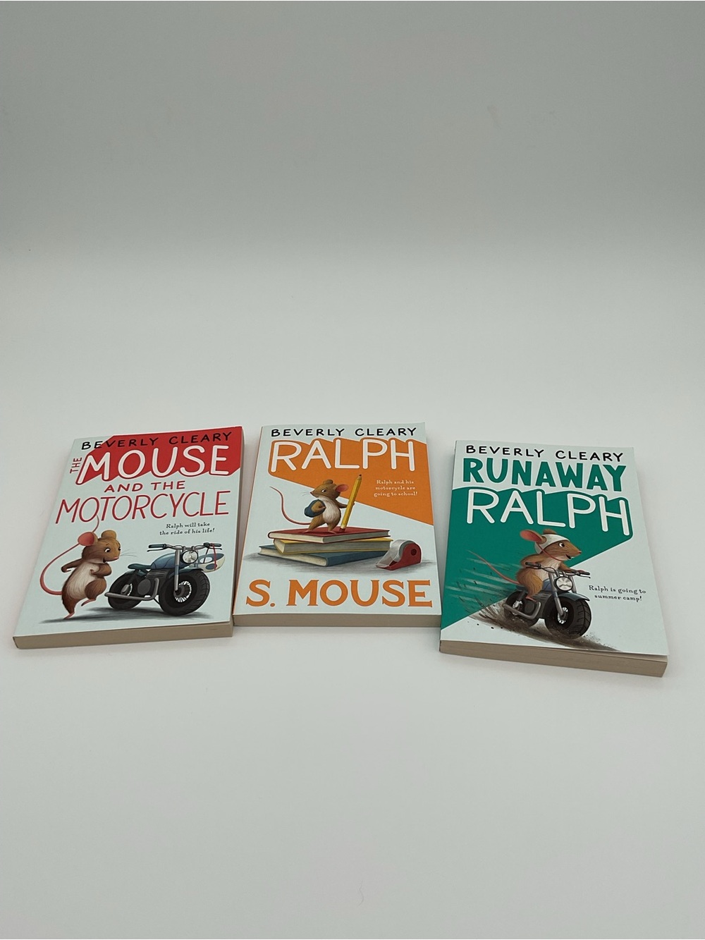 Beverly Cleary Ralph S. Mouse Set of 3 Softcover Books